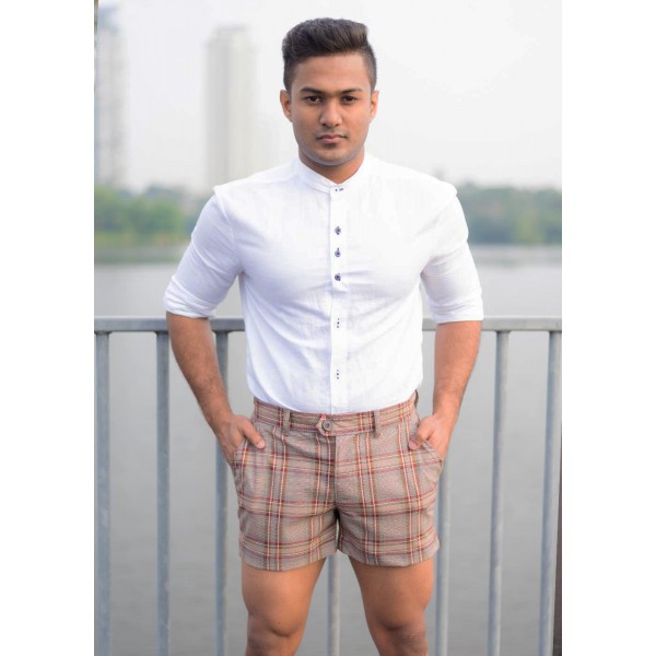 Pharrel Plaid Mini Short